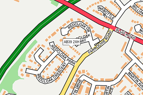 AB39 2XH map - OS OpenMap – Local (Ordnance Survey) AB39 2XH map - OS OpenMap – Local (Ordnance Survey)
