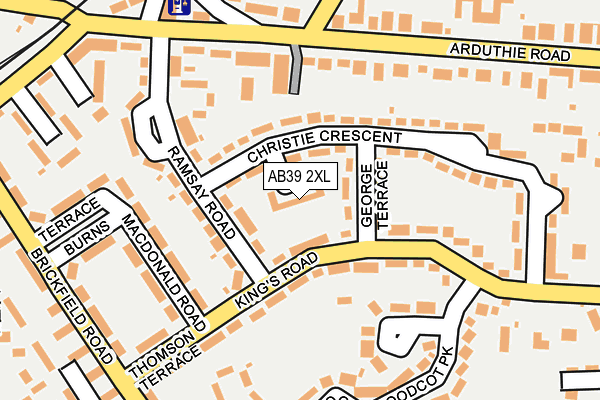 AB39 2XL map - OS OpenMap – Local (Ordnance Survey) AB39 2XL map - OS OpenMap – Local (Ordnance Survey)