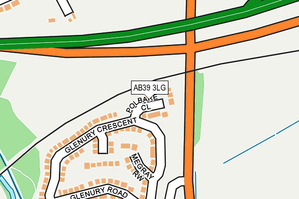 AB39 3LG map - OS OpenMap – Local (Ordnance Survey) AB39 3LG map - OS OpenMap – Local (Ordnance Survey)