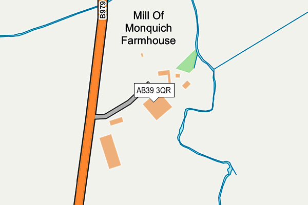 AB39 3QR map - OS OpenMap – Local (Ordnance Survey)