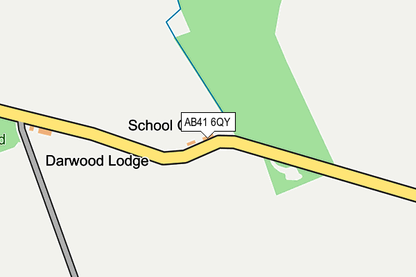 AB41 6QY map - OS OpenMap – Local (Ordnance Survey) AB41 6QY map - OS OpenMap – Local (Ordnance Survey)