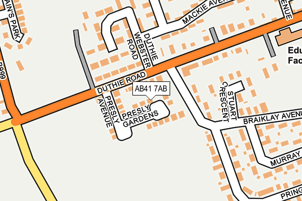 AB41 7AB map - OS OpenMap – Local (Ordnance Survey) AB41 7AB map - OS OpenMap – Local (Ordnance Survey)