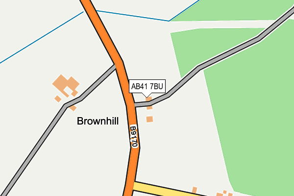 AB41 7BU map - OS OpenMap – Local (Ordnance Survey) AB41 7BU map - OS OpenMap – Local (Ordnance Survey)