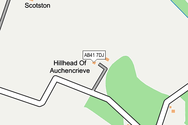 AB41 7DJ map - OS OpenMap – Local (Ordnance Survey) AB41 7DJ map - OS OpenMap – Local (Ordnance Survey)