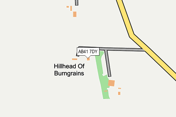 AB41 7DY map - OS OpenMap – Local (Ordnance Survey) AB41 7DY map - OS OpenMap – Local (Ordnance Survey)