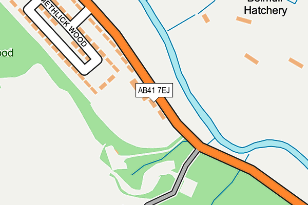 AB41 7EJ map - OS OpenMap – Local (Ordnance Survey) AB41 7EJ map - OS OpenMap – Local (Ordnance Survey)