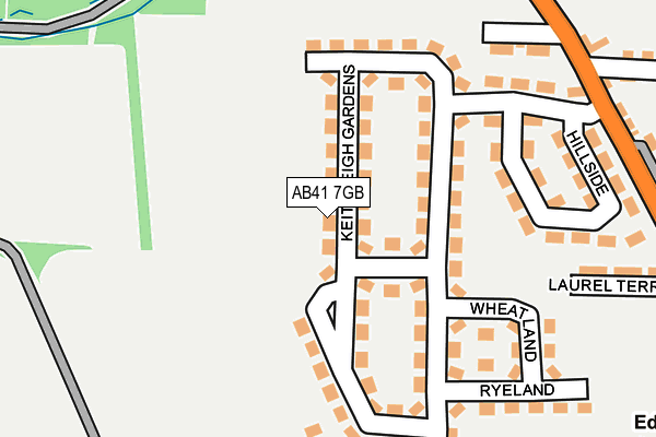 AB41 7GB map - OS OpenMap – Local (Ordnance Survey) AB41 7GB map - OS OpenMap – Local (Ordnance Survey)