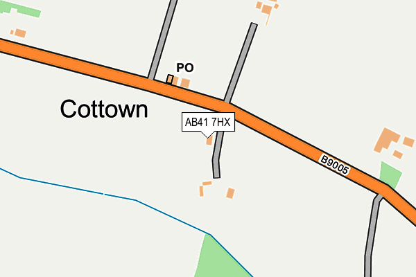 AB41 7HX map - OS OpenMap – Local (Ordnance Survey) AB41 7HX map - OS OpenMap – Local (Ordnance Survey)