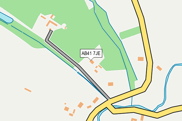 AB41 7JE map - OS OpenMap – Local (Ordnance Survey) AB41 7JE map - OS OpenMap – Local (Ordnance Survey)