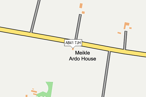 AB41 7JH map - OS OpenMap – Local (Ordnance Survey) AB41 7JH map - OS OpenMap – Local (Ordnance Survey)