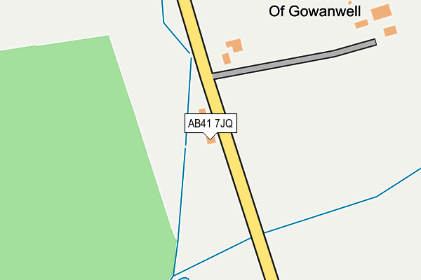 AB41 7JQ map - OS OpenMap – Local (Ordnance Survey) AB41 7JQ map - OS OpenMap – Local (Ordnance Survey)