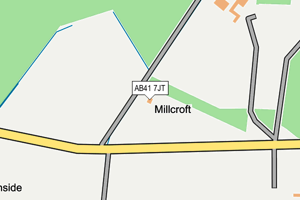 AB41 7JT map - OS OpenMap – Local (Ordnance Survey)