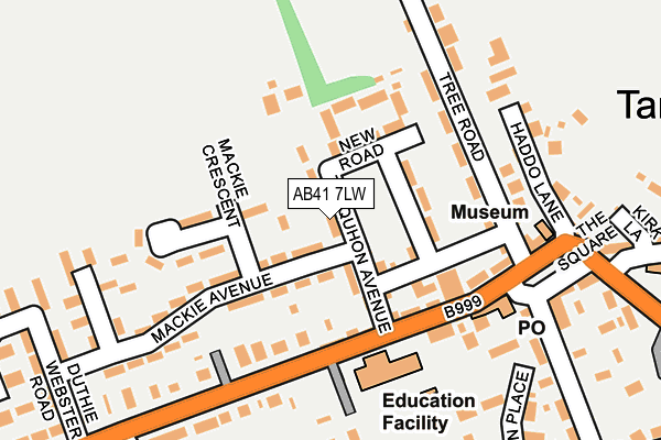 AB41 7LW map - OS OpenMap – Local (Ordnance Survey) AB41 7LW map - OS OpenMap – Local (Ordnance Survey)