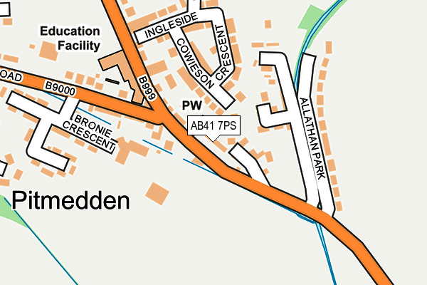 AB41 7PS map - OS OpenMap – Local (Ordnance Survey) AB41 7PS map - OS OpenMap – Local (Ordnance Survey)