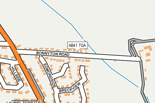 AB41 7QA map - OS OpenMap – Local (Ordnance Survey) AB41 7QA map - OS OpenMap – Local (Ordnance Survey)