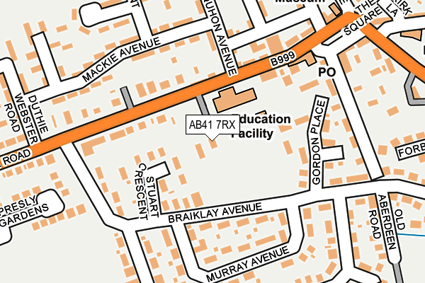 AB41 7RX map - OS OpenMap – Local (Ordnance Survey) AB41 7RX map - OS OpenMap – Local (Ordnance Survey)