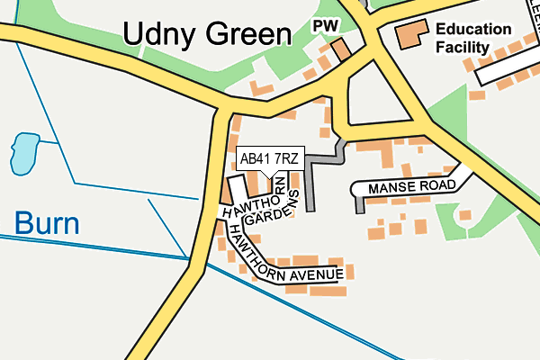 AB41 7RZ map - OS OpenMap – Local (Ordnance Survey) AB41 7RZ map - OS OpenMap – Local (Ordnance Survey)