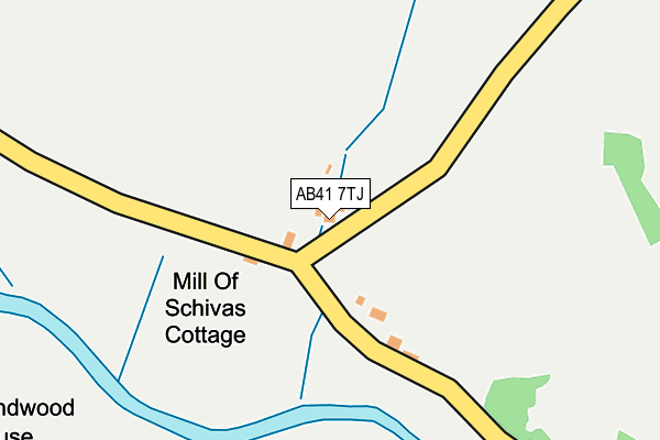 AB41 7TJ map - OS OpenMap – Local (Ordnance Survey) AB41 7TJ map - OS OpenMap – Local (Ordnance Survey)