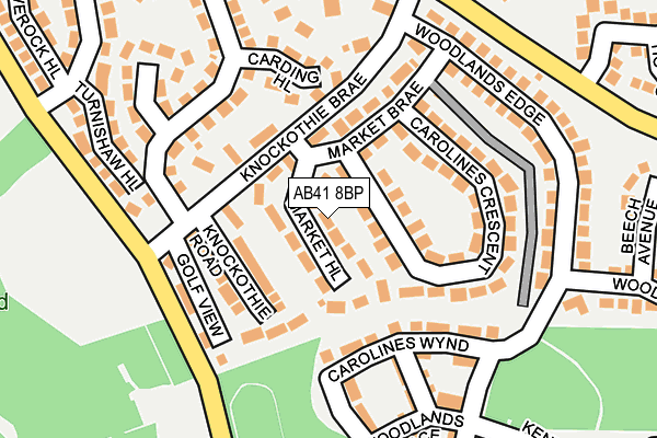 AB41 8BP map - OS OpenMap – Local (Ordnance Survey) AB41 8BP map - OS OpenMap – Local (Ordnance Survey)