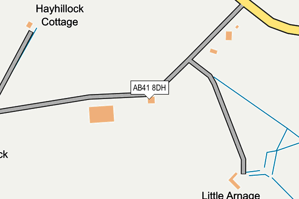 AB41 8DH map - OS OpenMap – Local (Ordnance Survey) AB41 8DH map - OS OpenMap – Local (Ordnance Survey)