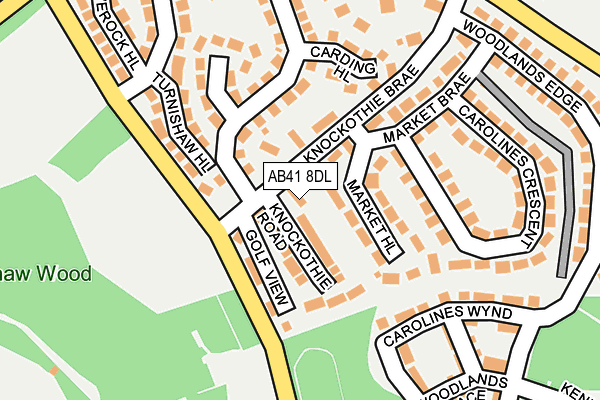 AB41 8DL map - OS OpenMap – Local (Ordnance Survey) AB41 8DL map - OS OpenMap – Local (Ordnance Survey)