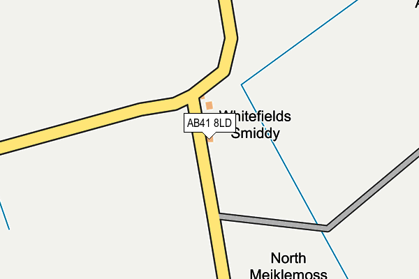 AB41 8LD map - OS OpenMap – Local (Ordnance Survey) AB41 8LD map - OS OpenMap – Local (Ordnance Survey)