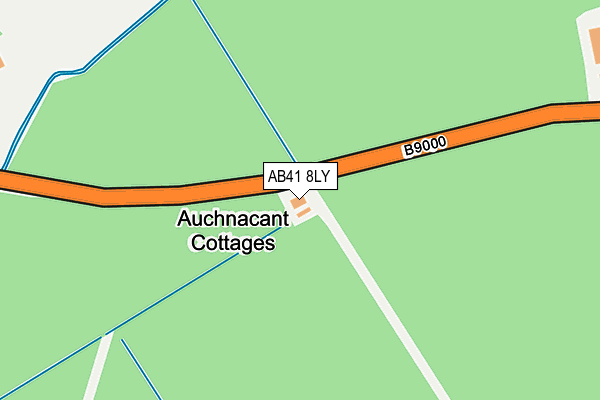 AB41 8LY map - OS OpenMap – Local (Ordnance Survey) AB41 8LY map - OS OpenMap – Local (Ordnance Survey)