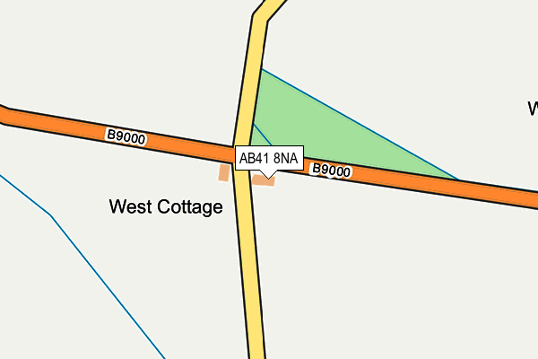 AB41 8NA map - OS OpenMap – Local (Ordnance Survey) AB41 8NA map - OS OpenMap – Local (Ordnance Survey)
