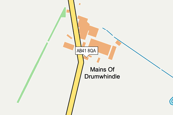 AB41 8QA map - OS OpenMap – Local (Ordnance Survey) AB41 8QA map - OS OpenMap – Local (Ordnance Survey)
