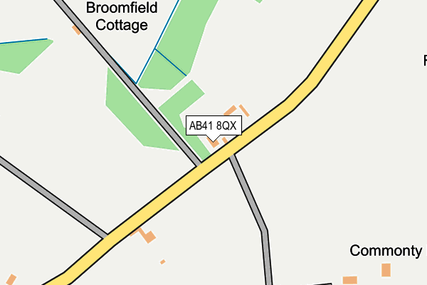 AB41 8QX map - OS OpenMap – Local (Ordnance Survey) AB41 8QX map - OS OpenMap – Local (Ordnance Survey)