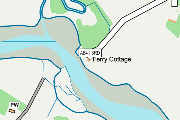 AB41 8RD map - OS OpenMap – Local (Ordnance Survey) AB41 8RD map - OS OpenMap – Local (Ordnance Survey)