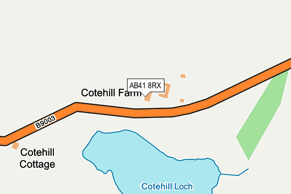 AB41 8RX map - OS OpenMap – Local (Ordnance Survey) AB41 8RX map - OS OpenMap – Local (Ordnance Survey)