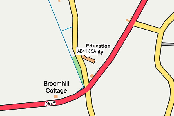AB41 8SA map - OS OpenMap – Local (Ordnance Survey) AB41 8SA map - OS OpenMap – Local (Ordnance Survey)