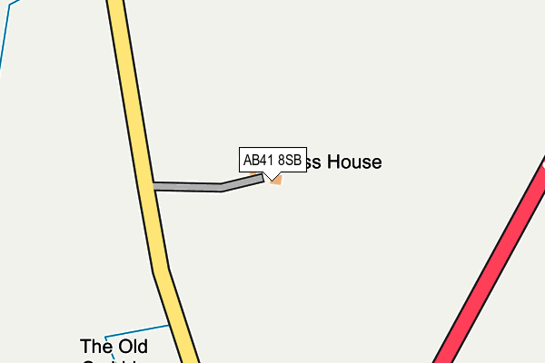 AB41 8SB map - OS OpenMap – Local (Ordnance Survey) AB41 8SB map - OS OpenMap – Local (Ordnance Survey)
