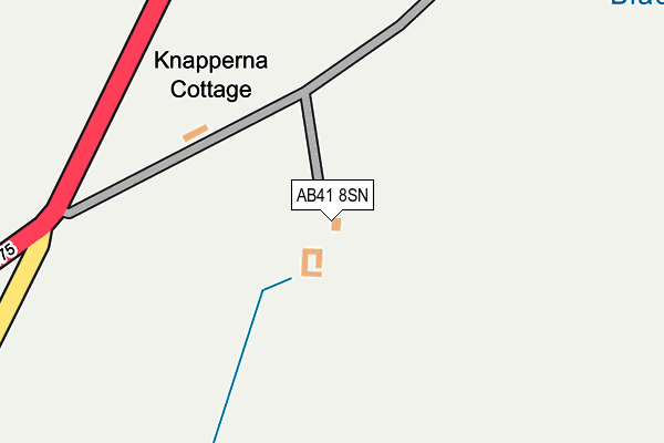 AB41 8SN map - OS OpenMap – Local (Ordnance Survey) AB41 8SN map - OS OpenMap – Local (Ordnance Survey)