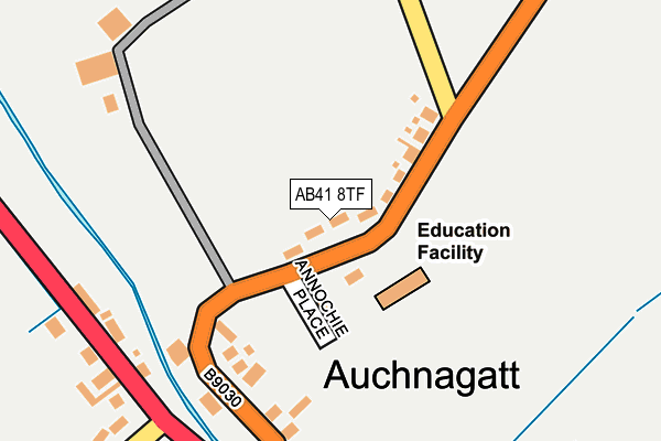 AB41 8TF map - OS OpenMap – Local (Ordnance Survey) AB41 8TF map - OS OpenMap – Local (Ordnance Survey)