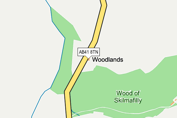 AB41 8TN map - OS OpenMap – Local (Ordnance Survey) AB41 8TN map - OS OpenMap – Local (Ordnance Survey)