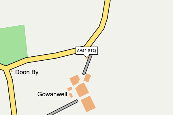 AB41 8TQ map - OS OpenMap – Local (Ordnance Survey) AB41 8TQ map - OS OpenMap – Local (Ordnance Survey)