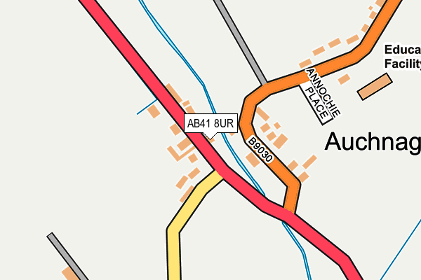 AB41 8UR map - OS OpenMap – Local (Ordnance Survey) AB41 8UR map - OS OpenMap – Local (Ordnance Survey)