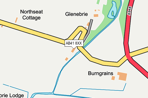 AB41 8XX map - OS OpenMap – Local (Ordnance Survey) AB41 8XX map - OS OpenMap – Local (Ordnance Survey)