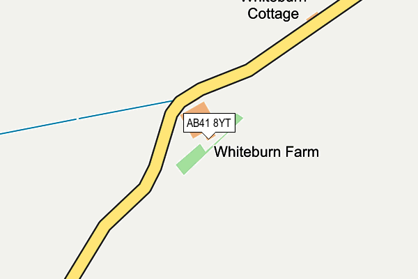 AB41 8YT map - OS OpenMap – Local (Ordnance Survey) AB41 8YT map - OS OpenMap – Local (Ordnance Survey)