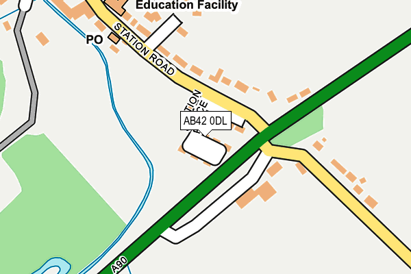 AB42 0DL map - OS OpenMap – Local (Ordnance Survey) AB42 0DL map - OS OpenMap – Local (Ordnance Survey)