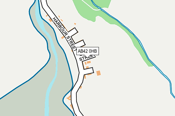 AB42 0HB map - OS OpenMap – Local (Ordnance Survey) AB42 0HB map - OS OpenMap – Local (Ordnance Survey)