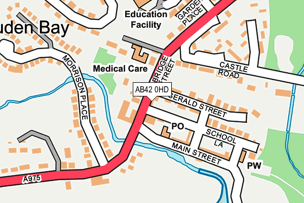 AB42 0HD map - OS OpenMap – Local (Ordnance Survey) AB42 0HD map - OS OpenMap – Local (Ordnance Survey)