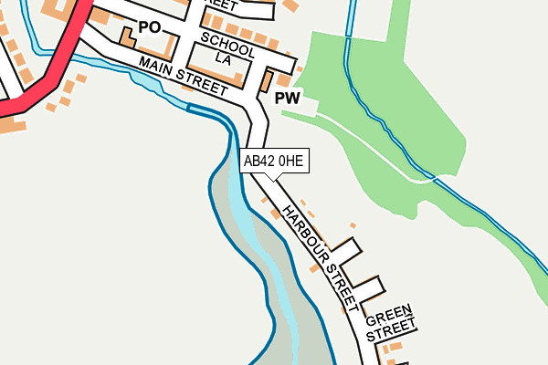 AB42 0HE map - OS OpenMap – Local (Ordnance Survey) AB42 0HE map - OS OpenMap – Local (Ordnance Survey)