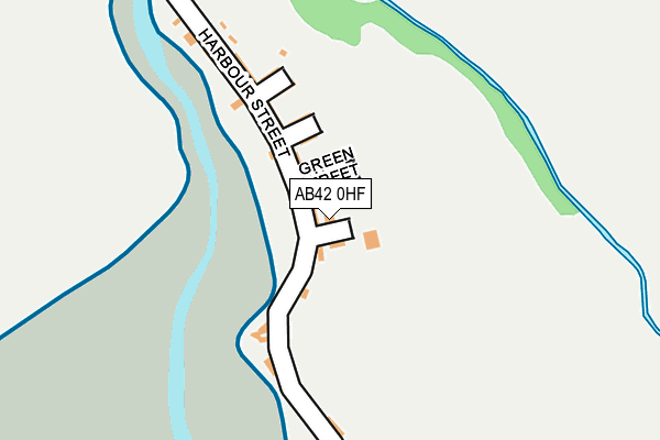 AB42 0HF map - OS OpenMap – Local (Ordnance Survey) AB42 0HF map - OS OpenMap – Local (Ordnance Survey)