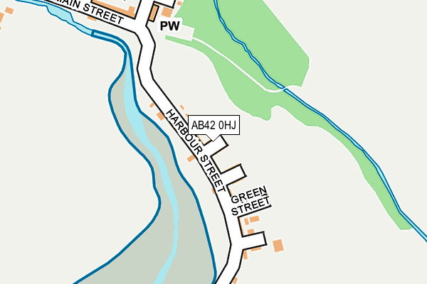 AB42 0HJ map - OS OpenMap – Local (Ordnance Survey) AB42 0HJ map - OS OpenMap – Local (Ordnance Survey)