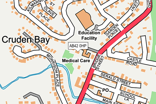 AB42 0HP map - OS OpenMap – Local (Ordnance Survey) AB42 0HP map - OS OpenMap – Local (Ordnance Survey)
