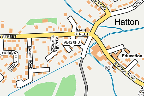 AB42 0HU map - OS OpenMap – Local (Ordnance Survey) AB42 0HU map - OS OpenMap – Local (Ordnance Survey)