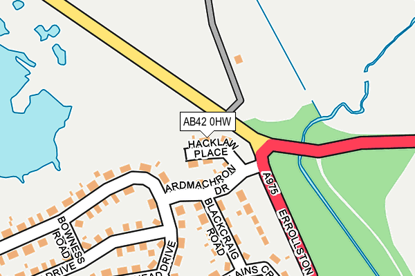 AB42 0HW map - OS OpenMap – Local (Ordnance Survey) AB42 0HW map - OS OpenMap – Local (Ordnance Survey)